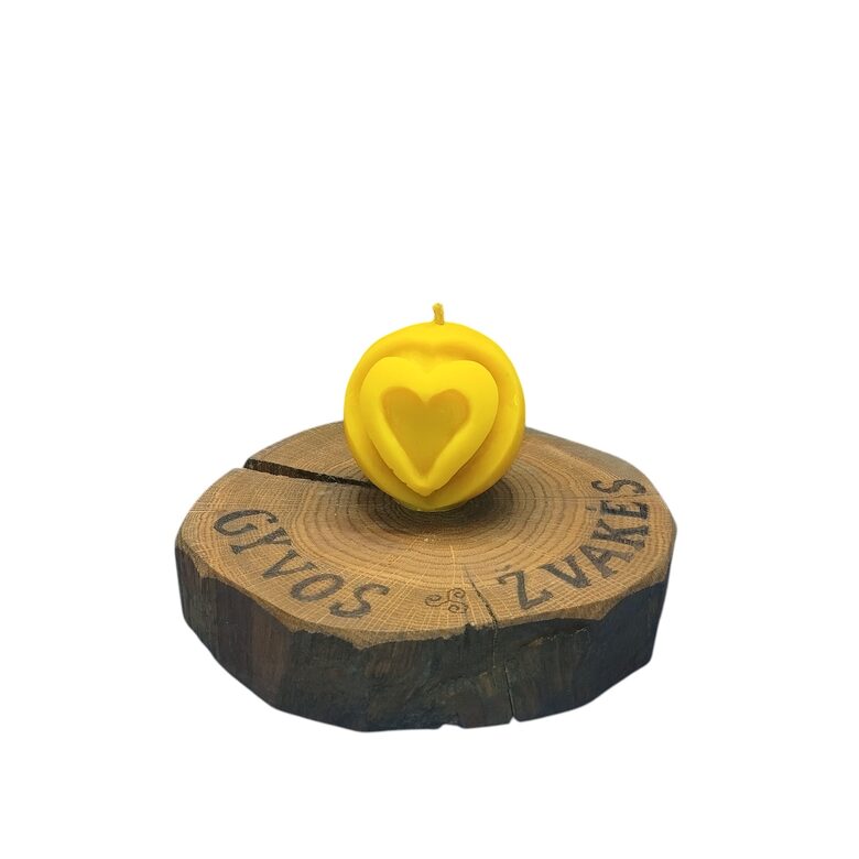 Žvakė "Širdele mano" 6cm x 6cm