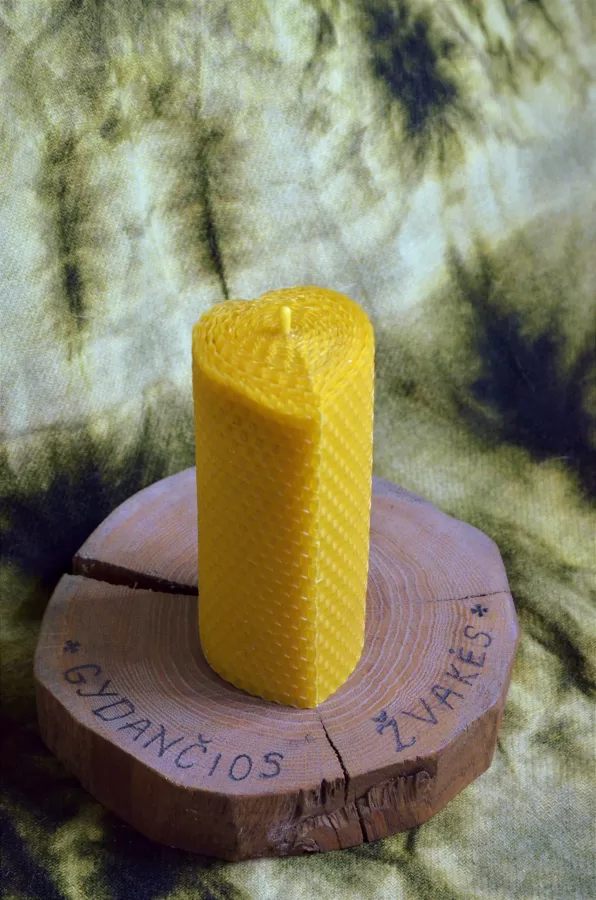 Rolledcandle Heart 13cm x 5,5cm